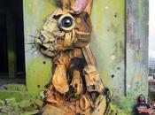 Bordalo enormes animales basura