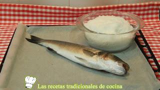 Receta de lubina a la sal