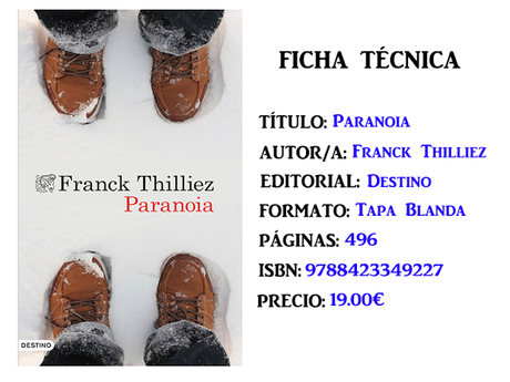 Reseña: Paranoia, de Franck Thilliez Reseña: Paranoia, de Franck Thilliez