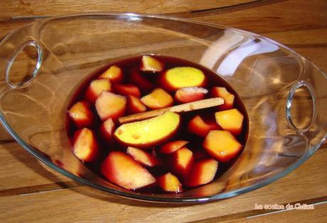 Melocotones en vino