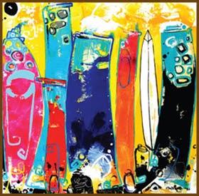 Daniel Genovesi. Serie Obeliscos. Pinturas