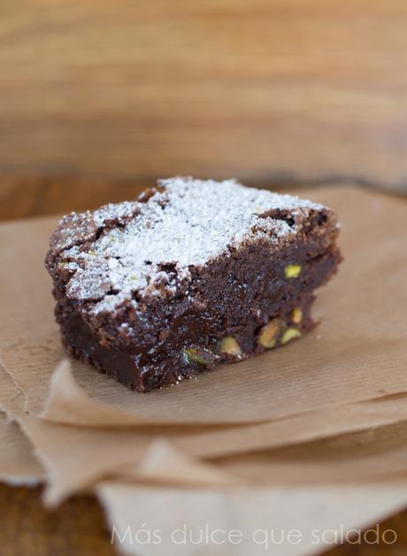 Brownie de pistachos