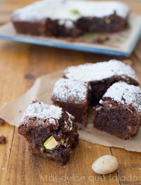 Brownie de pistachos