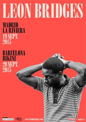 Leon Bridges confirma conciertos Barcelona Madrid. soul