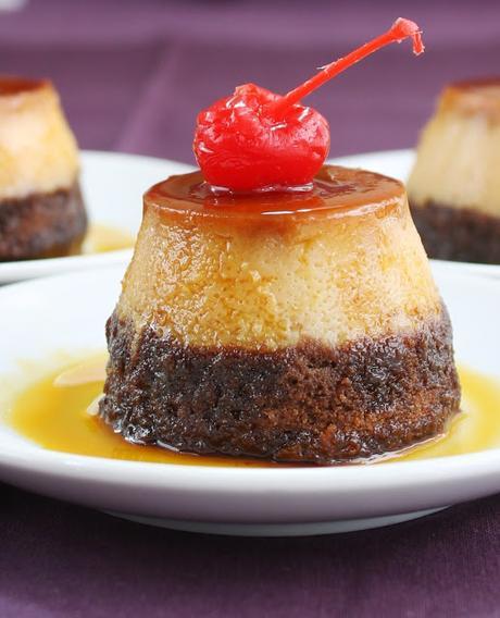 Mini Chocoflan o Pastel Imposible de Chocolate