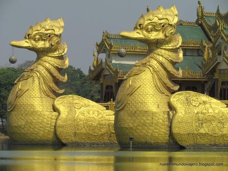 Yangón; el Lago Kandawgyi