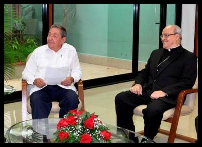 raul castro y cardenal ortega