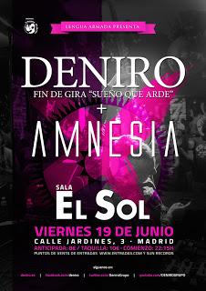 Discos, música y reflexiones cubrirá el concierto en Madrid de Deniro (19-06-2015)