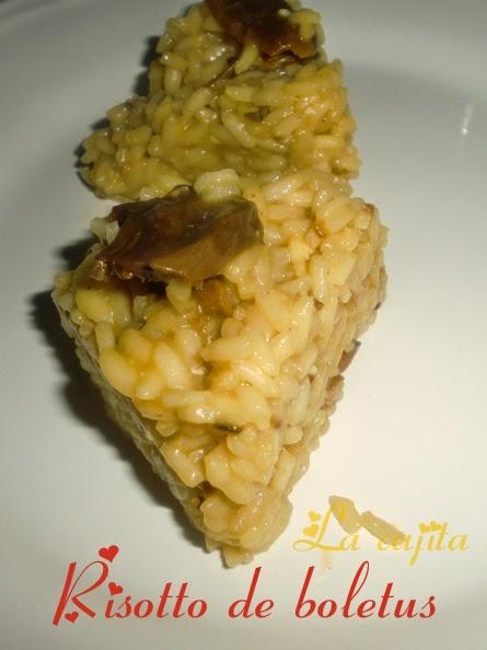 Risotto de boletus y trufa