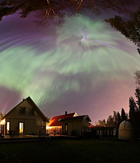 Aurora desde el patio