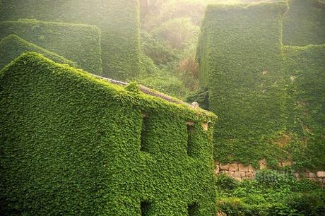 pueblo abandonado en China