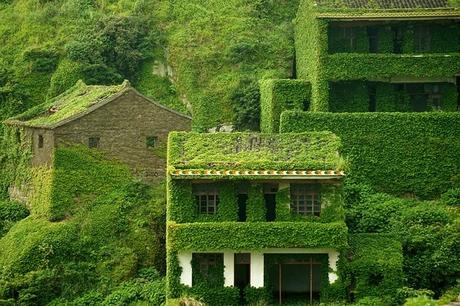 pueblo abandonado en China