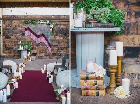 Una boda Vintage decorada con macramé