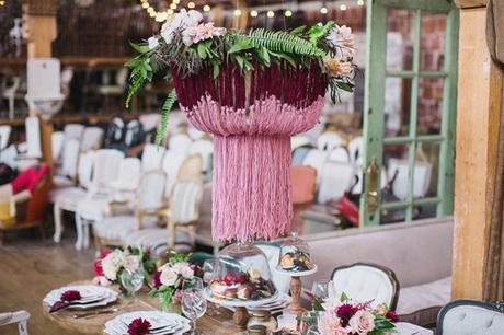 Una boda Vintage decorada con macramé