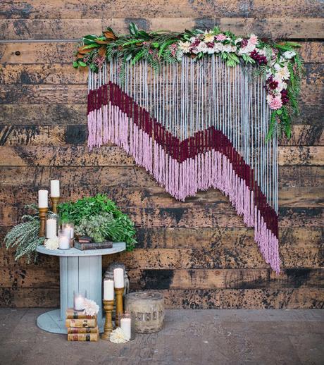 Una boda Vintage decorada con macramé