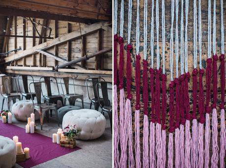 Una boda Vintage decorada con macramé