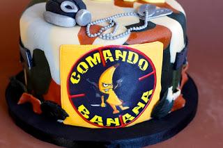 TARTA FONDANT CAMUFLAJE
