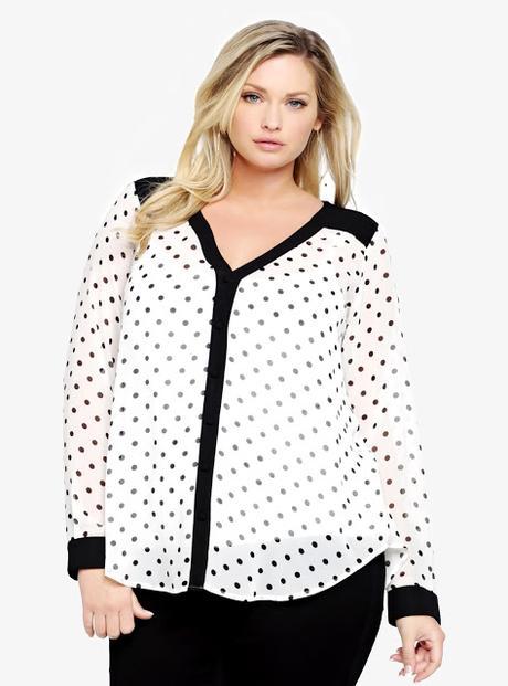 BLUSAS DE LUNARES PARA GORDITAS