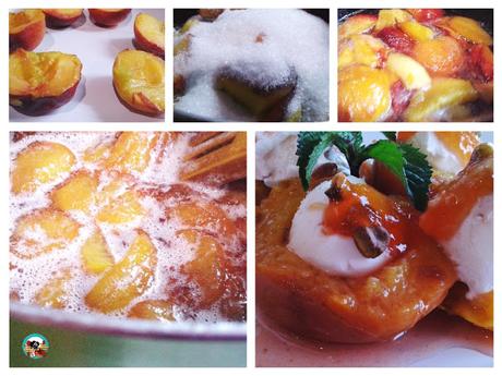 Melocotones en malvasía