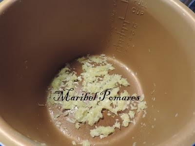 Arroz integral y lentejas con salmón ahumado.