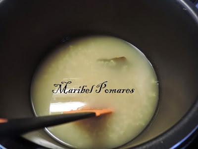 Arroz integral y lentejas con salmón ahumado.