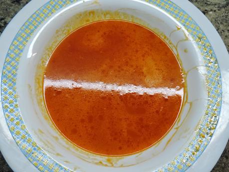 Arroz integral y lentejas con salmón ahumado.