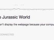 dinosaurio pixelado Google Chrome convertido soporte publicitario para “Jurassic World”