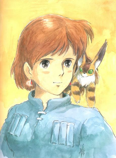 Ilustraciones a acuarela de 'Nausicaä del Valle del Viento'