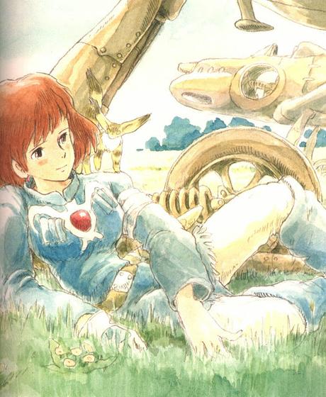 Ilustraciones a acuarela de 'Nausicaä del Valle del Viento'