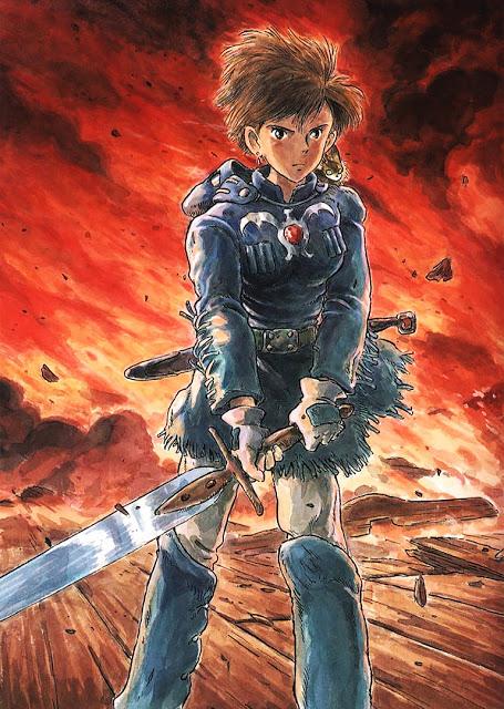 Ilustraciones a acuarela de 'Nausicaä del Valle del Viento'