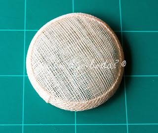 Base de sinamay para tocado de novia
