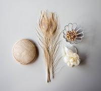 Materiales para el tocado de novia vintage