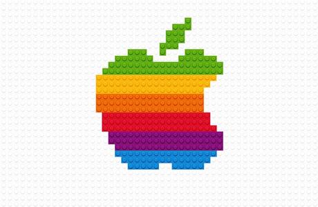Lego brands: logos de marcas recreados en Lego