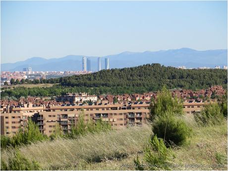 Panorámica de Rivas, Madrid y la sierra al fondo
