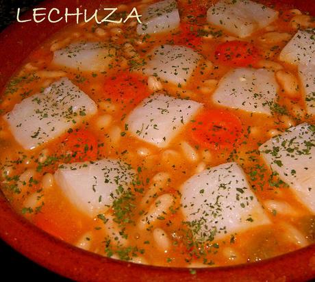 Habas con bacalao-perejil