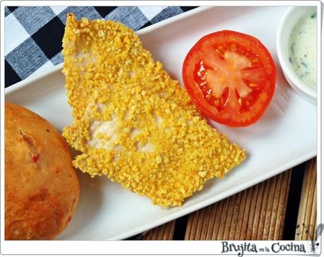 Bocata de pollo con salsa tártara