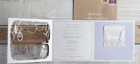 Invitaciones de boda cortadas a láser convites de casamento cortados a laser