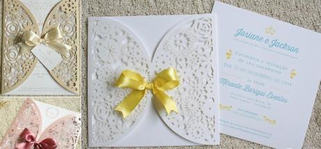 Invitaciones de boda cortadas a láser convites de casamento cortados a laser