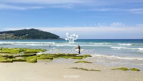 Bienvenido verano playa de patos