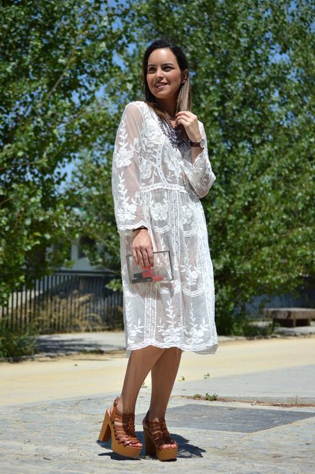 Outfit | Boho white dress
