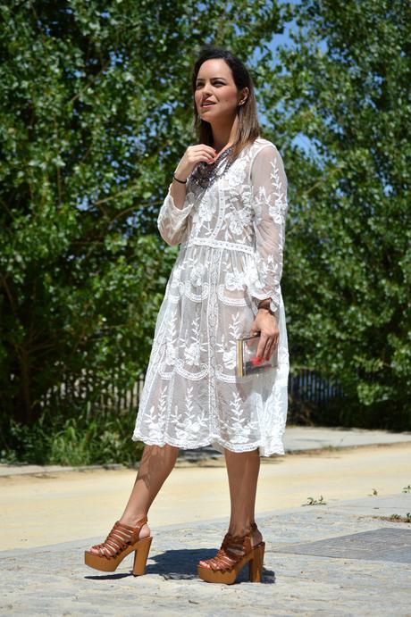 Outfit | Boho white dress