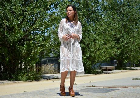 Outfit | Boho white dress