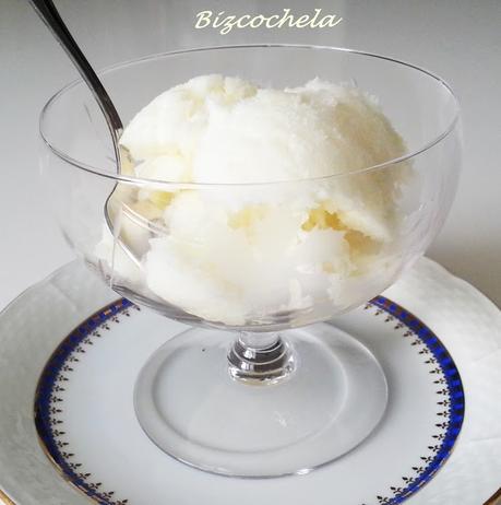 HELADO  DE SORBETE DE  LIMÓN