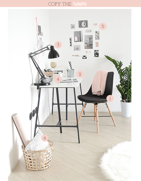 Copy the room: Un estudio sencillo con toques pastel