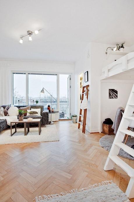 Dormir en altura. Como sacarle partido a 29 m2. Dormir en altura