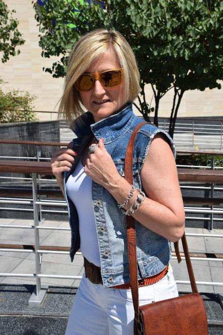 Total white and denim
