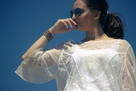 Mini y tunica con encaje