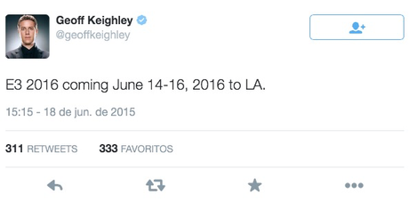 Revelan fecha para la E3 2016 Revelan fecha para la E3 2016