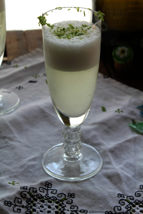 Sorbete de vino verdejo al limón