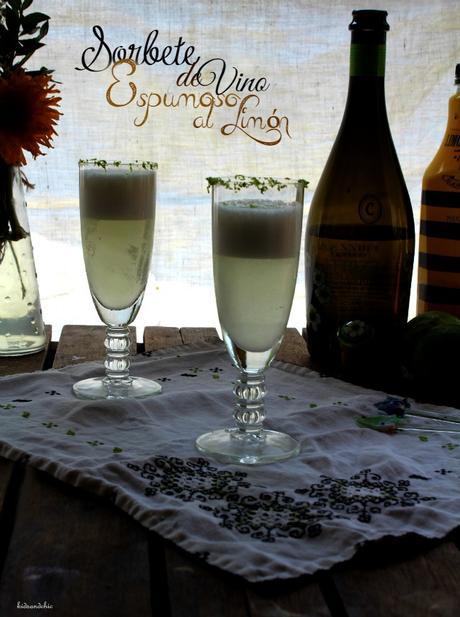 Sorbete de vino verdejo al limón